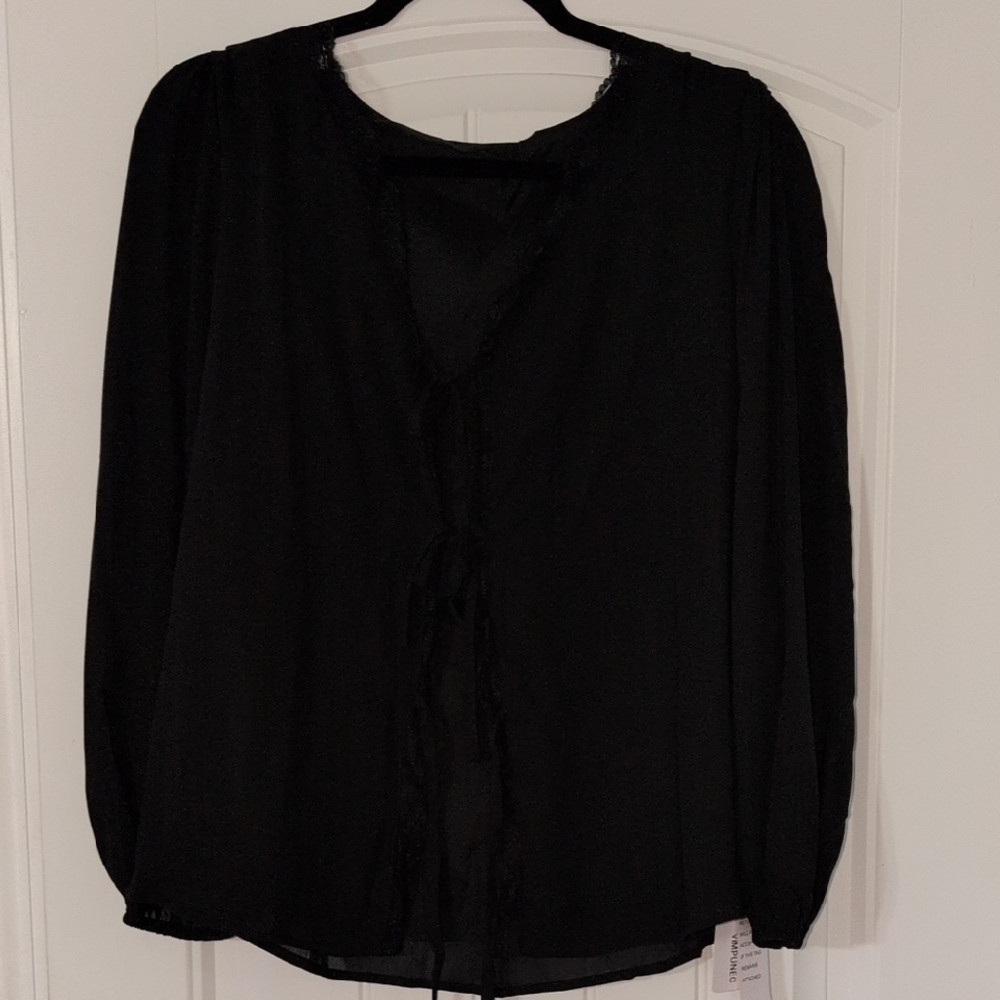 Chic Black Women's Blouse